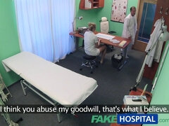 Sexy nurse with natural tits gets creampied by doctor in fakehospital roleplay
