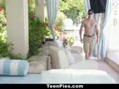 Creme tærte, Sædskud, Udendørs, Svømmepøl, Røvhåret, Barberet, Teenager