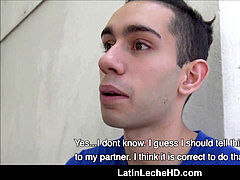 youthfull Latino twunk first-timer Gay For Pay