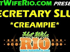 HotWifeRio - Secretary Slut - Creampie - Big ass