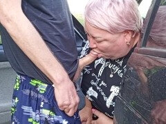 Milf blowjob cum, jerk cum, car blowjob