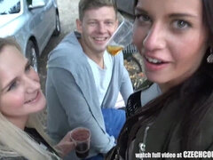 Blondin, Avsugning, Grupp, Hd, Kissar, Pov, Rakad, Trekant