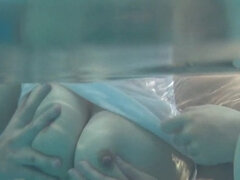 Fine-looking buxomy mature female Suzuna Komiya giving very hot blowjob