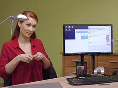 Sucer une bite, Tchèque, Doigter, Première fois, Léchez, Argent, Bureau, Adolescente