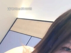 Aziatisch, Grote mammen, Bruinharig, Chinees, Vrouw, Vingeren, Flexibiel, Masturbatie