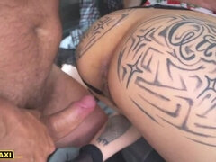 Fake Taxi Sex Doll Watches Cabbie Cheat with Brunette Tattoo Babe Natasha Ink