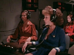 デカパイ, ブロンド, 茶髪の, グループ, レズビアン, 赤毛, レトロ, ヴィンテージ