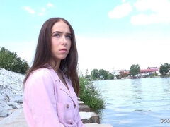 デカチン, チン, バック, ドイツ人, ハードコア, 小柄, 公共, オッパイの