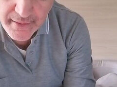 Far, Europærer, Behåret, Onani, Ældre kvinde, Solo, Web kamera