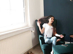 Enthousiasteling, Aziatisch, Sperma, Arts, Duits, Klein, Tiener