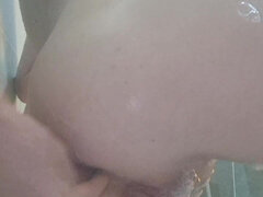 Rit, Britanke, Ženska, Prstni, Nude, Majhen, Tuširanje, Solo