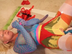 Crimson HARD-CORE and her gf get wild in nylons