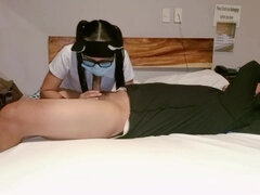 Amatør, Asiater, Kukk suging, Bløtkake, Bakfra, Slikking, Fitte, Student