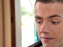 Smooth sixpack jock jerking off for cum