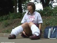 Anal, Japonaise, Sous la jupe