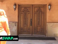 대단히, 보지, 빨간 머리, 면도된, 계모, 학생