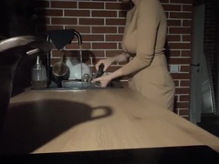 フェラチオ, Hd, キッチン, 天然, 自然山雀, ハメ撮り, オマンコ, 締まりの良い