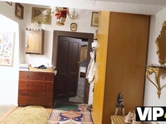 Bella, Pompino, Coppia, Realtà, Sedotta, Rasata, Calze, Uniforme