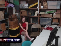 Reality Threesome: Busty Blonde Milf And Her Naughty Step Daughter Shoplifter Held For Strip Search - Big tits