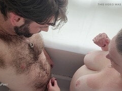 Leie, Bad, Wohlbeleibte schöne frauen, Kompilation, Paar, Selbstgemacht