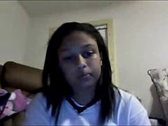 Big tits 18 year old chubby ghetto teen teasing and fingering on cam