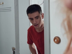 화장실, 큰 가슴, 금발의, 오랄섹스, 바람핀, Hd, 엄마, 샤워