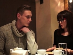 Amador amadora, Europeu, Russoa, Meias finas, Adolescente, Tetas