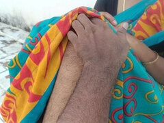 カップル, 指いじり, 自家製, インド人, アウトドア, オマンコ, オッパイの