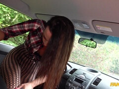 Amatør, Svart, Kukk suging, Bil, Pikk, Europeisk, Ansiktssperm, Utendørs