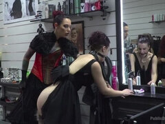 Dominación, Doble penetracion, Hembra, Humillación, Público, Castigada, Sexo fuerte, Esclavo