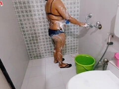 Leie, Wohlbeleibte schöne frauen, Bikini, Reif, Dusche, Solo