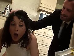 Avsugning, Brittisk, Långt ner i halsen, Dominans, Fetisch, Hd, Italiensk, Naturliga tuttar