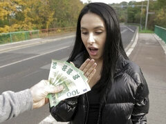 Amatoriale, Brunetta, Da dietro, Soldi, Figa, Magra, Ragazza, Tette