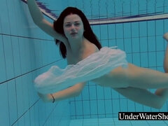 18, Kvinna, Hd, Nudist, Pool, Mager, Solo, Under vattnet