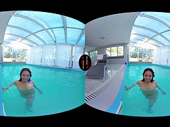 Asiático, Negro, Ébano, Masturbación, Piscina, Estrella porno, Realidad, Tetas