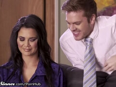 British MILF Jasmine Jae Breaks Sexual Dryspell with Boss