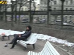 茶髪の, お金, 公共, 三人