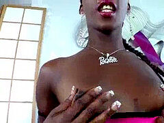 Amateur, Negro, Corridas, Ébano, Pajearse, Transexual, Solo