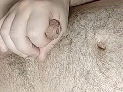 Enthousiasteling, Grote lul, Mollig, Sperma shot, Harig, Huisgemaakt, Masturbatie, Alleen