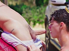 Veľké péro, Auto, Európskej, Legrační, Gay, Honění, Vonku, Španielskej