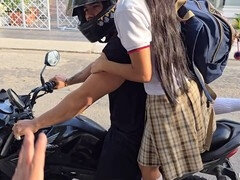 Jato de porra, Facial, Calcinha, Baixinhoa, Xoxota, Meias finas, Adolescente, Uniforme