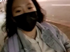 Amateur, Asiatique, Gros seins, Chinoise, Public, Nénés