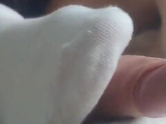 Enthousiasteling, Europees, Voeten, Voeten fetish, Voetbeurt, Handbeurt, Gezichtspunt, Sokken