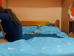 Amateur, Éjaculation interne, Petite amie, Fait maison, Embrassement, Lingerie, Petite femme, Chatte