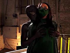 Spider-Man goes bad and fucks a baddie known as Viper