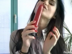 Zadok, Veľké kozy, V oblečení, Masturbácia, Saténové, Sólo, Stockings, Hračky