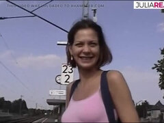 German Casting Babe Vintage Retro HD - Hot Brunette with Big Nipples Fetish Part 1