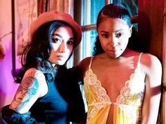 Nero, Di colore, Baciando, Leccata, Masturbazione, Magra, Strippaggio, Ragazza