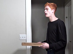 TwinkLoad - Older guy with a mustache takes the raw cocks of the hung redheaded guy
