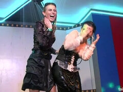 Блондинки, В одежде, Группа, Белье, Вечеринка, Атлас, Душ, Чулки